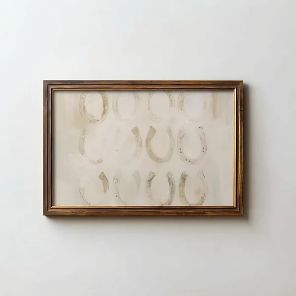 Western Horseshoes Poster, Modern Country Style
