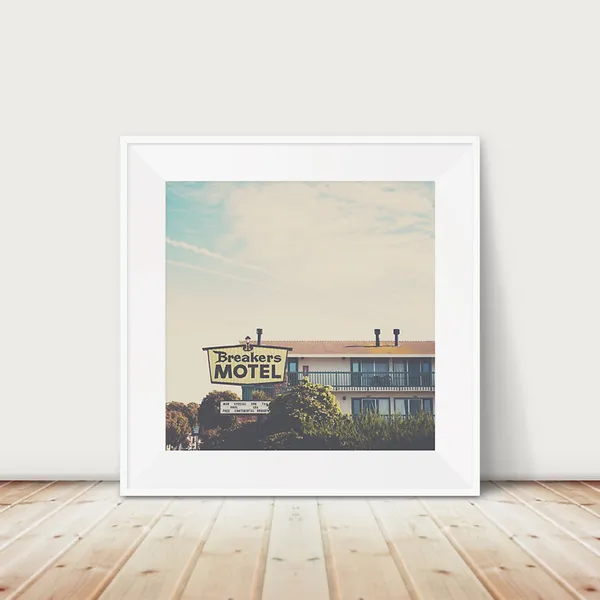 Breakers Motel Morro Bay Retro Travel Poster