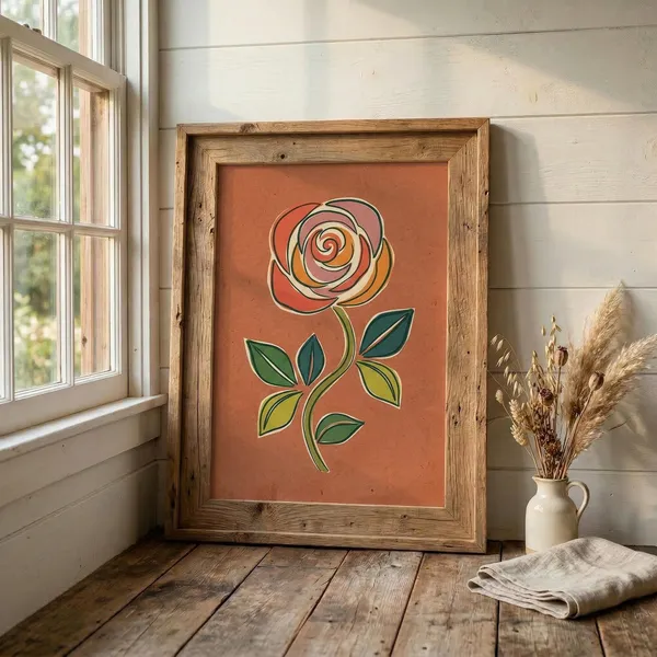 Botanical Flower Wall Art Collection, Floral Art Print