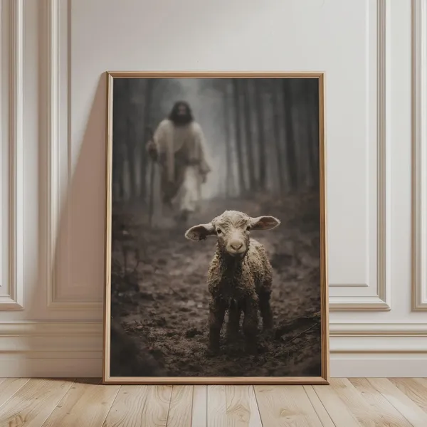 Jesus The Good Shepherd Religious Art Print