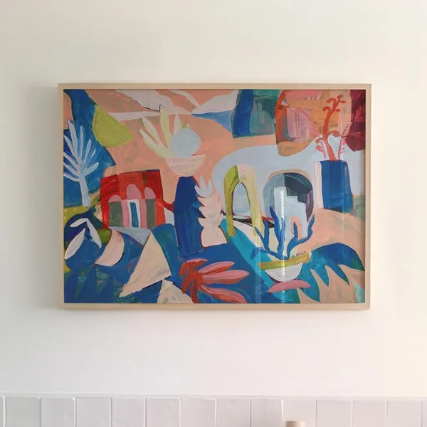 Colorful Abstract Matisse Style Art Print