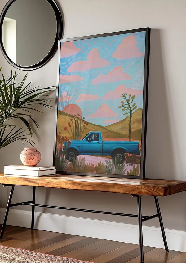 Ford Truck Collage Print, West Texas Big Bend