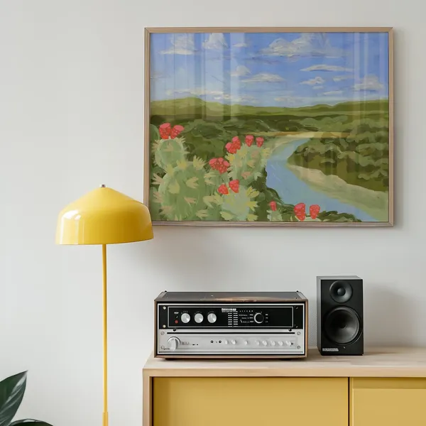 Texas Hill Country Art Print, Pedernales River