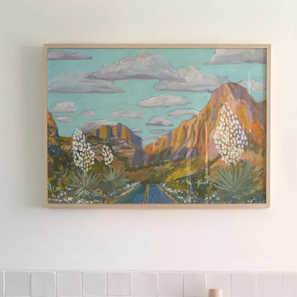 Big Bend National Park Art Print, West Texas Landscape