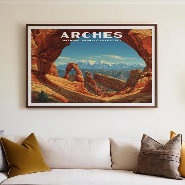 Arches National Park Horizontal Nature Landscape Poster