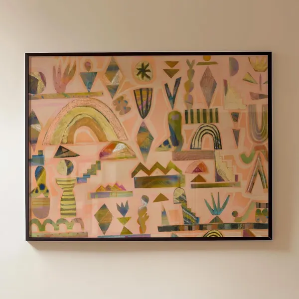 Midcentury Modern Cactus Art Print, Texas Desert Decor