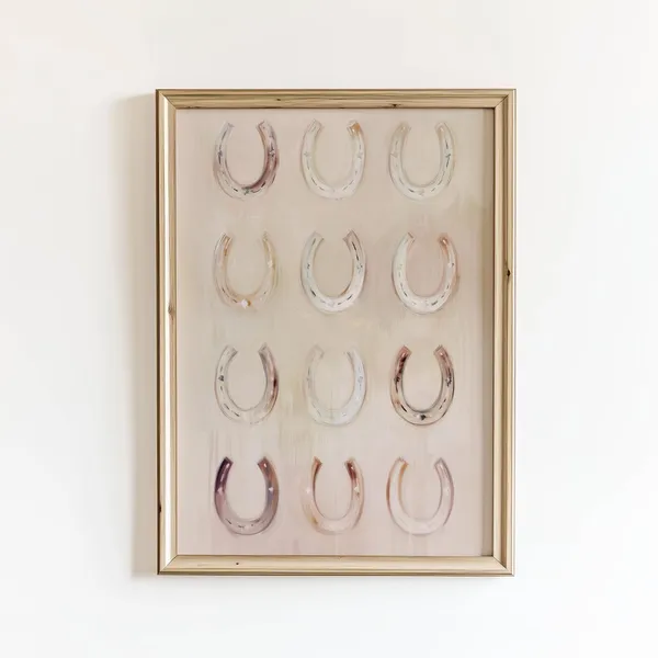 Horseshoes Western Wall Art, Southwestern Lucky You
