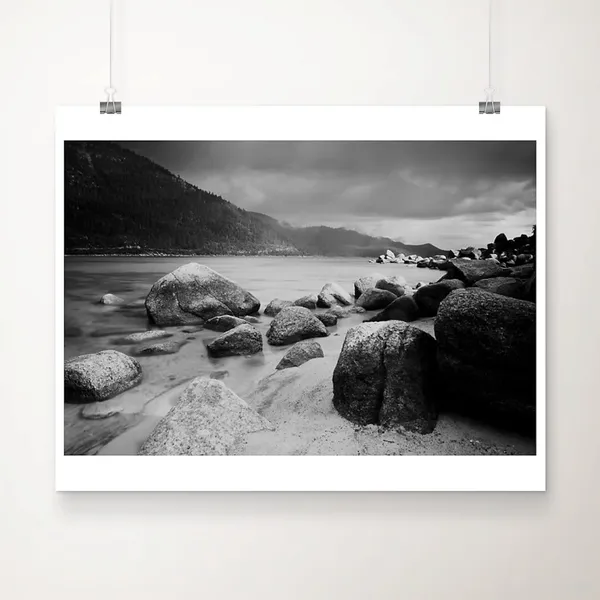 Lake Tahoe Photograph, Sand Harbor Beach Travel Poster