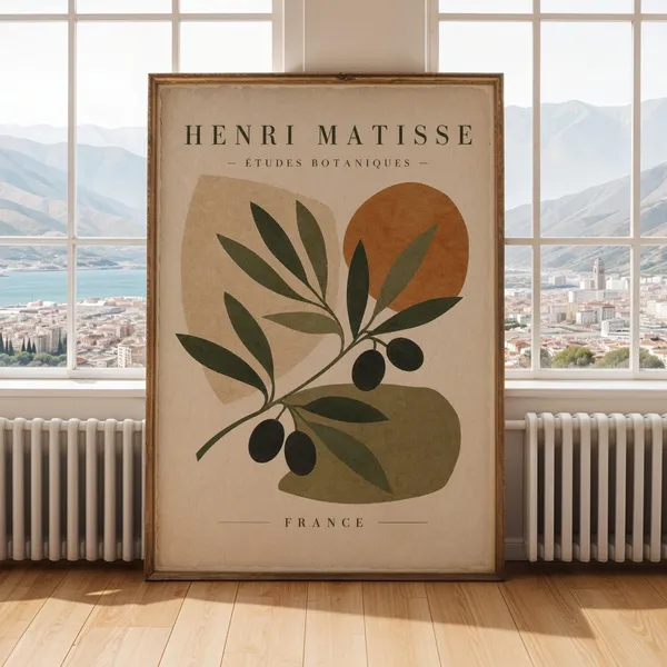 Henri Matisse Etudes Botaniques Olive Branch French Art Poster