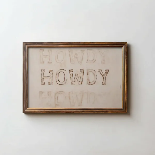 Howdy Western Wall Art, Southwestern Country Poster