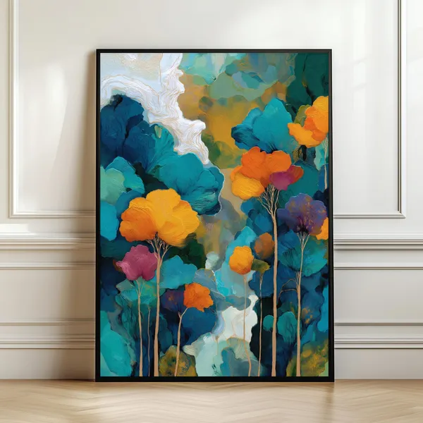 Abstract Forest Botanical Tree Art Print