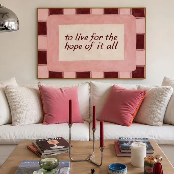 To Live For The Hope Of It All Quote Art Print