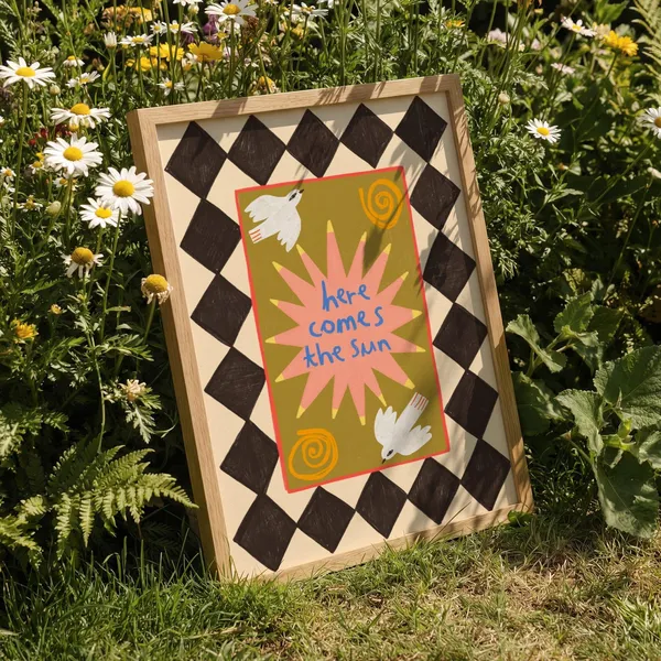 Here Comes The Sun Nursery Art Print