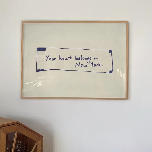 Your Heart Belongs In New York Art Print