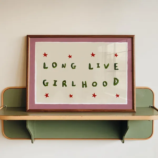 Long Live Girlhood Nursery Art Print