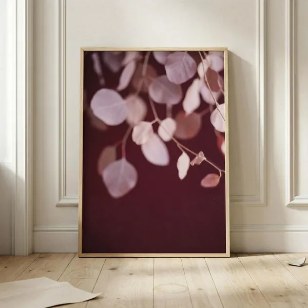 Eucalyptus Botanical Photography Poster, Minimalist Decor