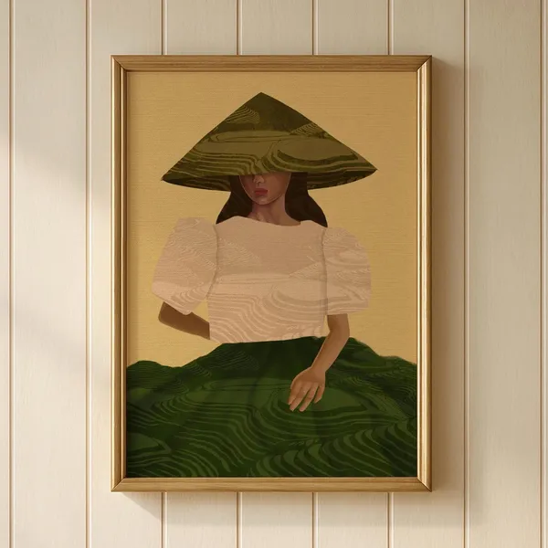 Philippines Rice Terraces Travel Poster, Filipino Heritage