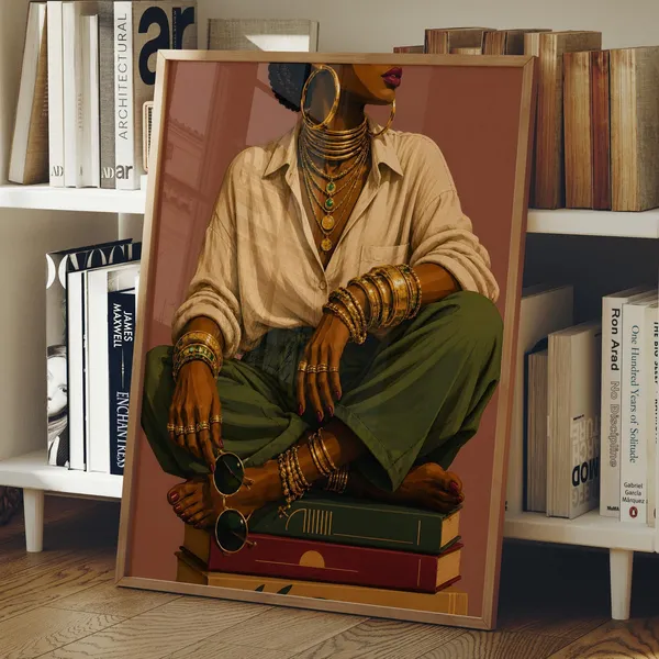Afrocentric Dopamine Decor Poster Print