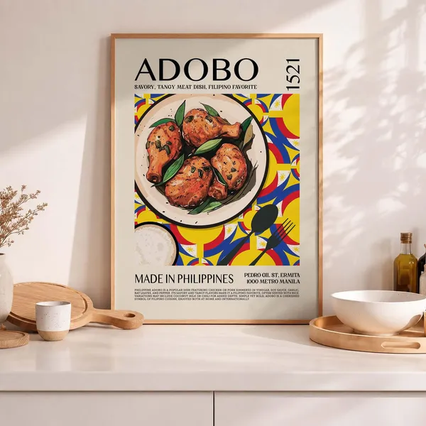 Filipino Adobo Poster Print, Traditional Cuisine