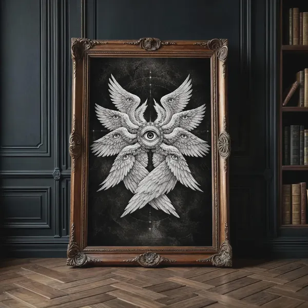 Biblically Accurate Angel, Gothic Religious Poster