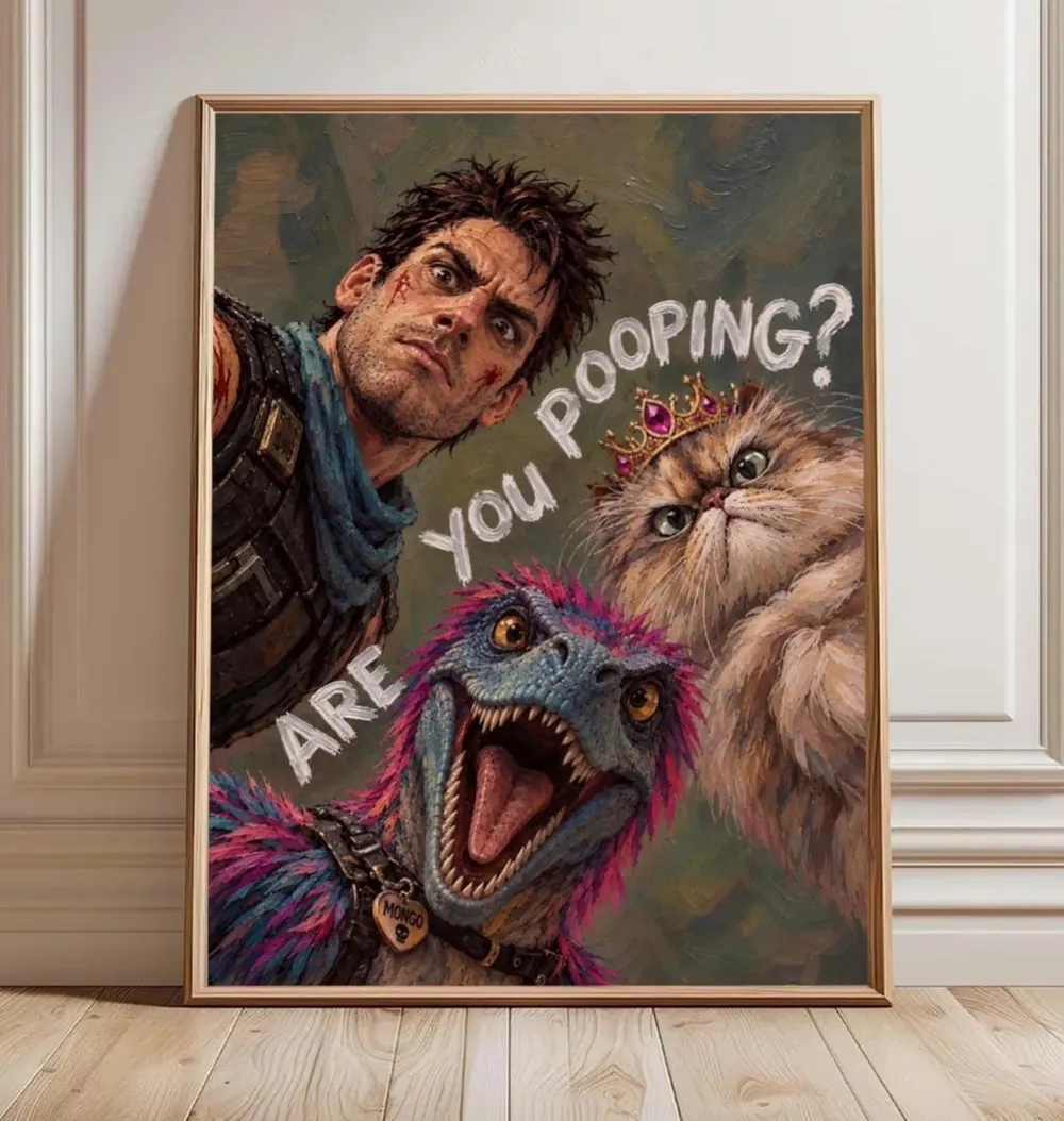 Dungeon Crawler Carl Funny Are You Pooping Bathroom Humor Poster - Image 8