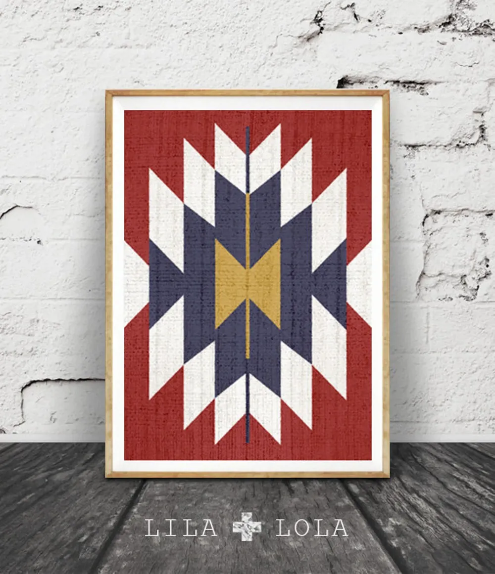 Aztec Print, Tribal Wall Art Poster