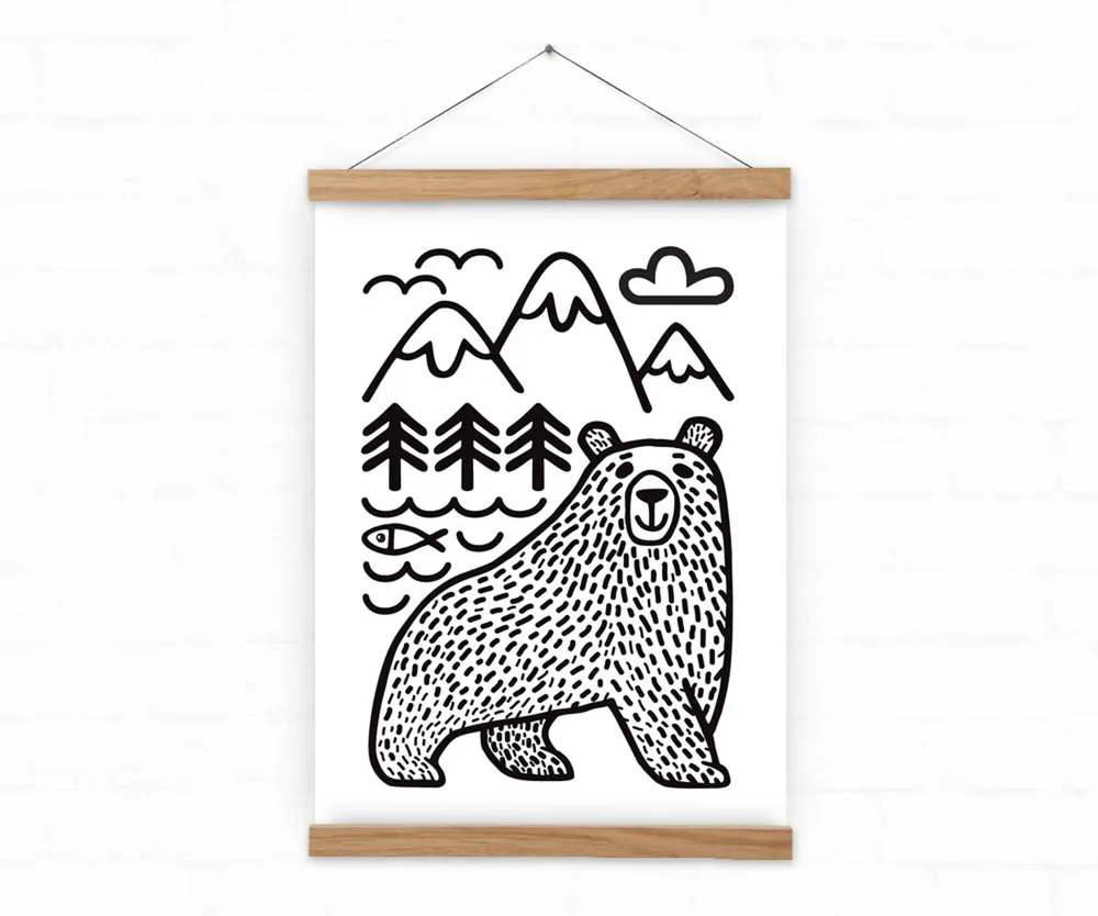 Bear Wildlife Art Print - Image 3