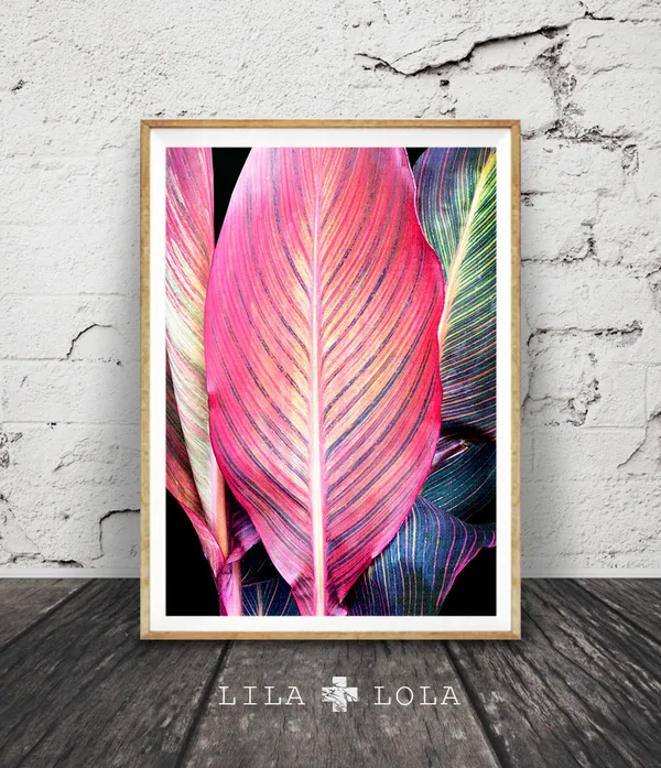 Tropical Leaf Print, Surf & Tropical Wall Art