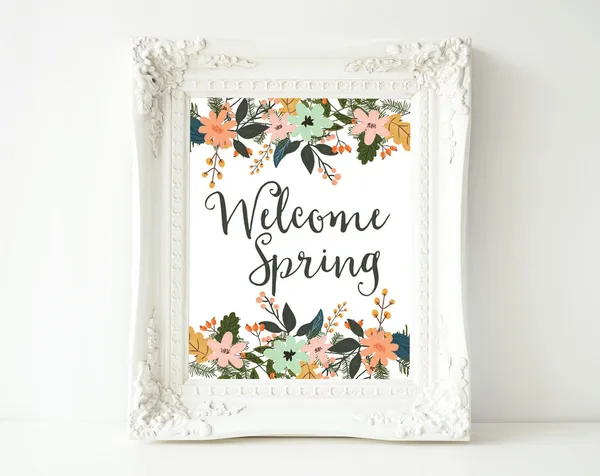 Spring Welcome Decor Easter Poster Art Print